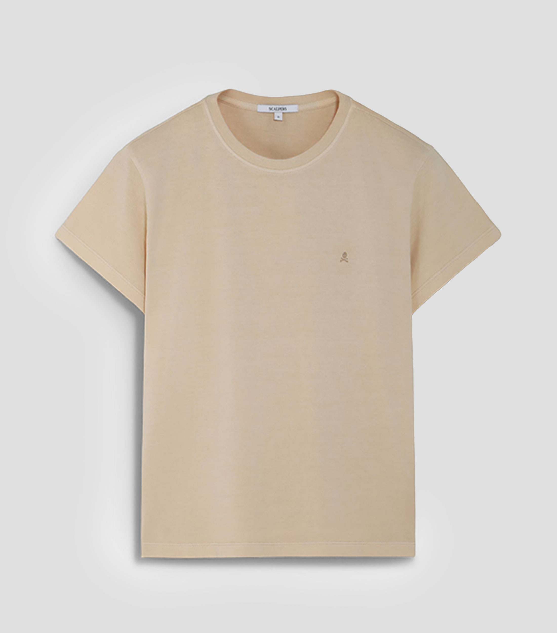 Playera cuello redondo manga corta lisa Mujer